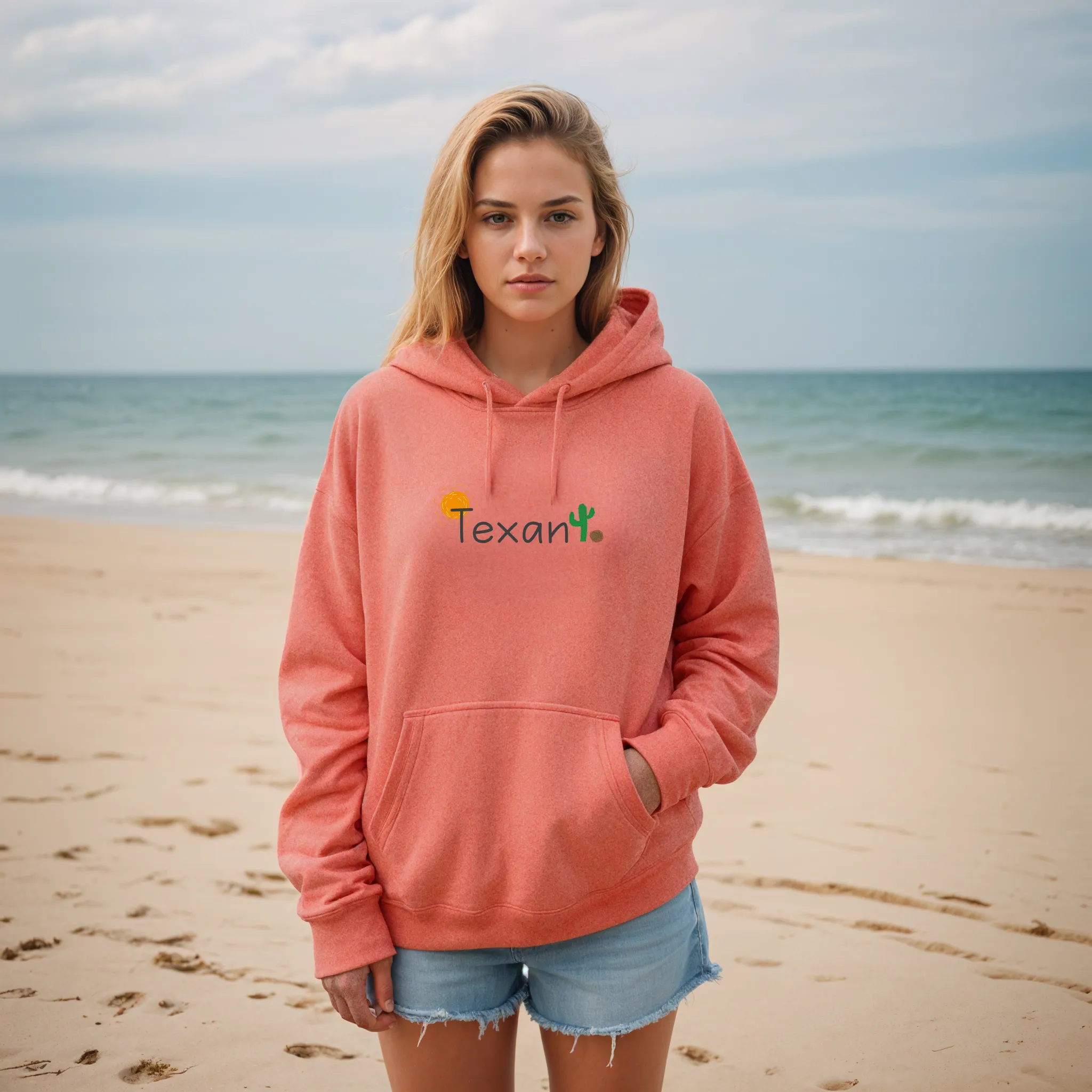 "Texan" Relaxed Fit Classic Unisex Hoodie