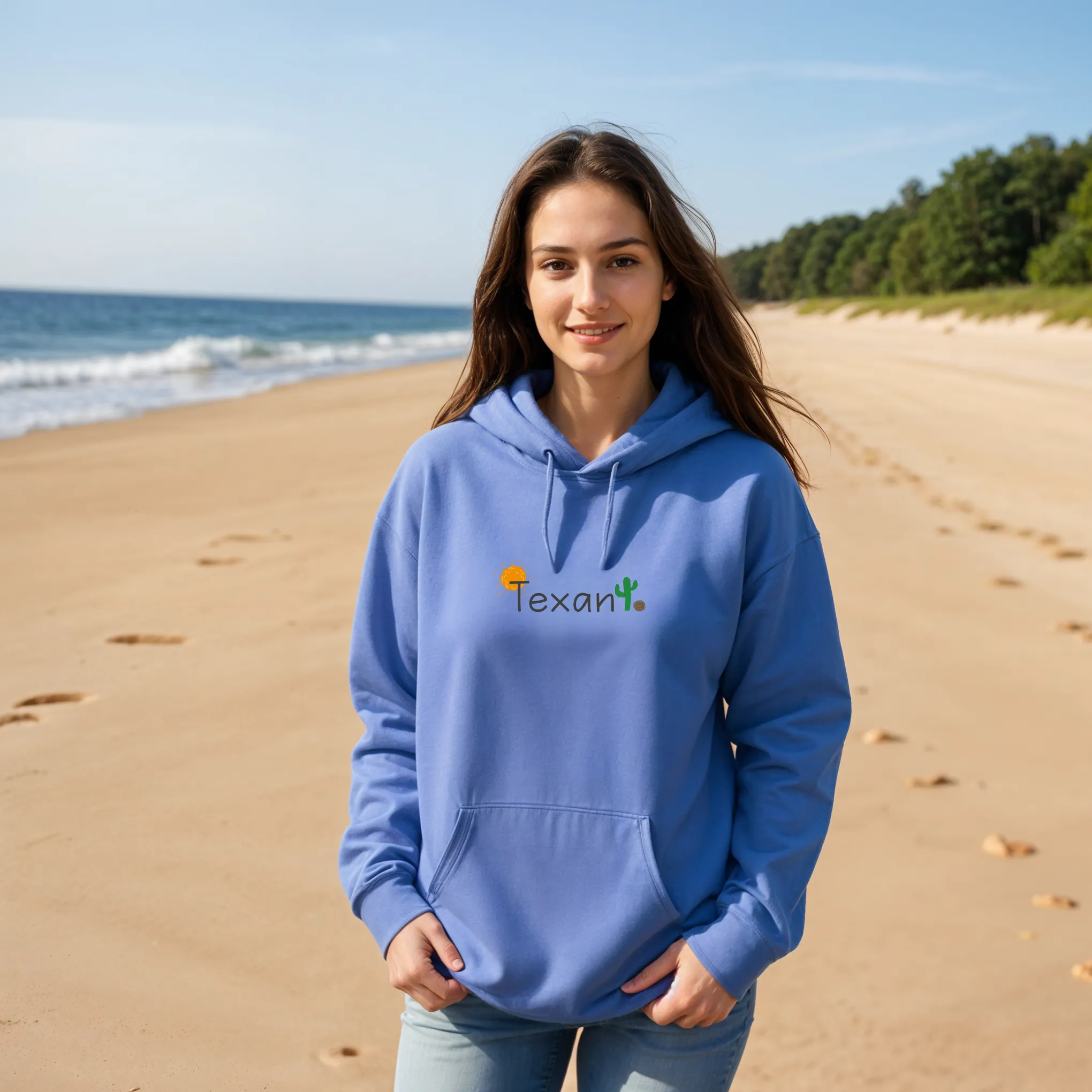 "Texan" Relaxed Fit Classic Unisex Hoodie