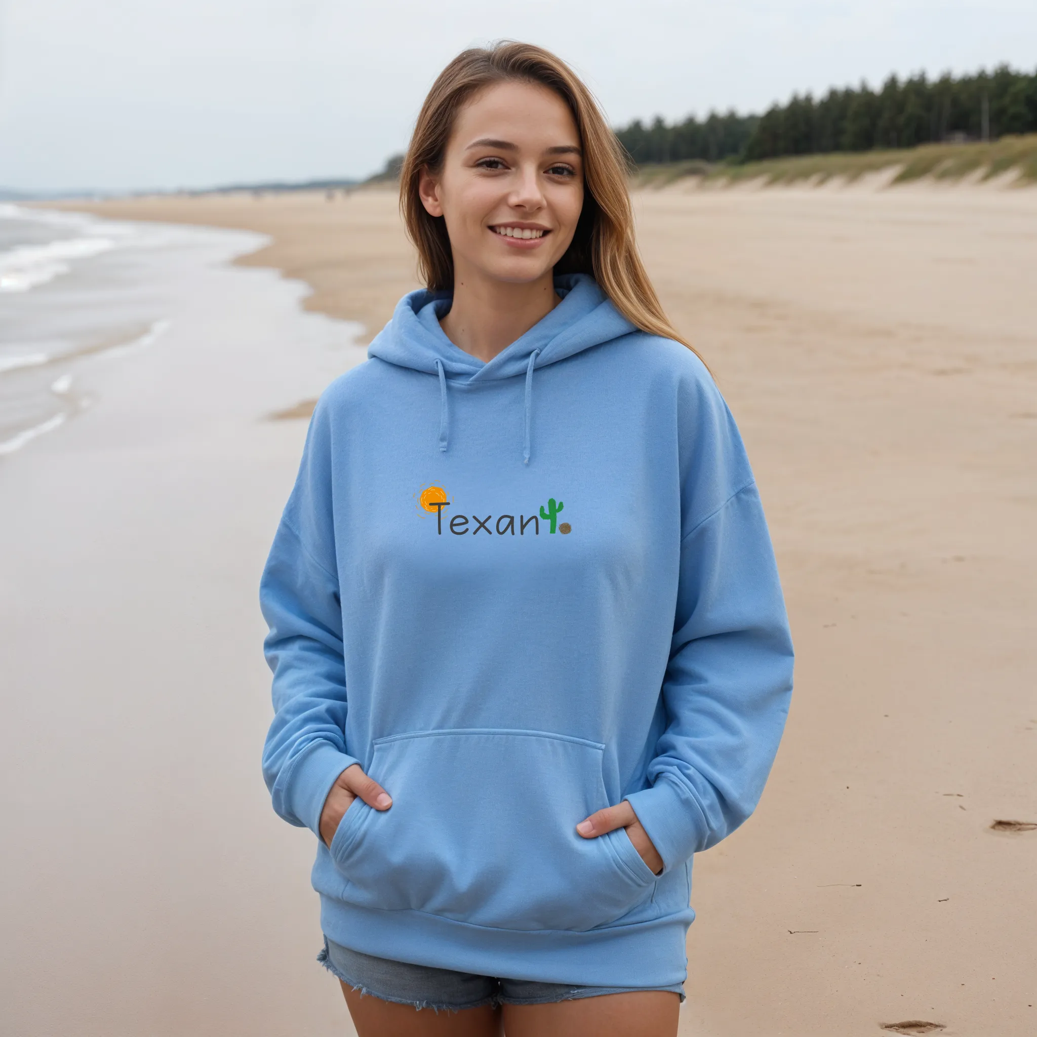 "Texan" Relaxed Fit Classic Unisex Hoodie
