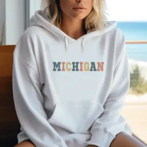 "Timeless Michigan" Relaxed Fit Classic Unisex Hoodie