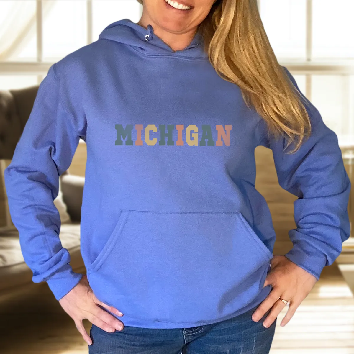 "Timeless Michigan" Relaxed Fit Classic Unisex Hoodie