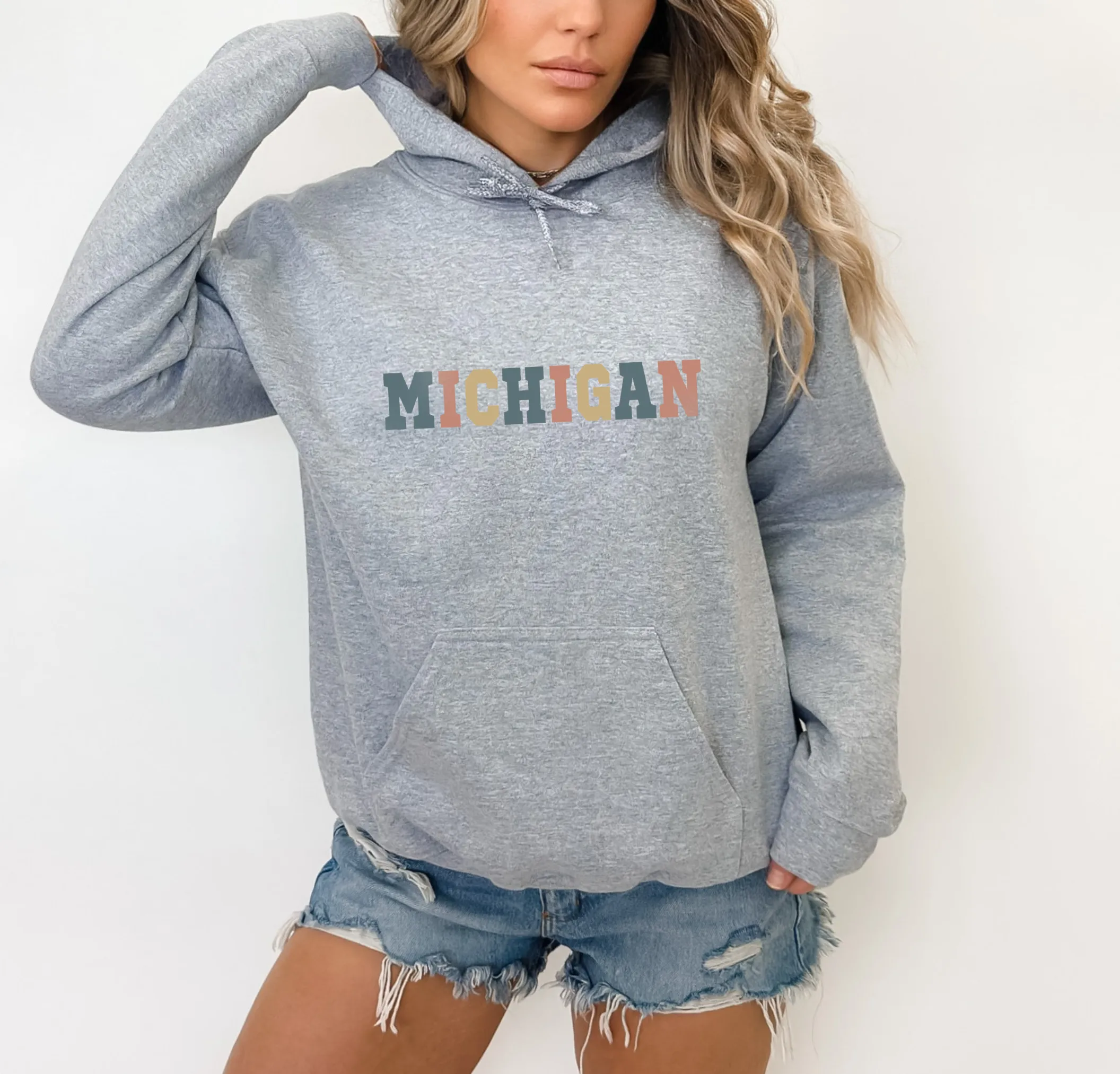 "Timeless Michigan" Relaxed Fit Classic Unisex Hoodie