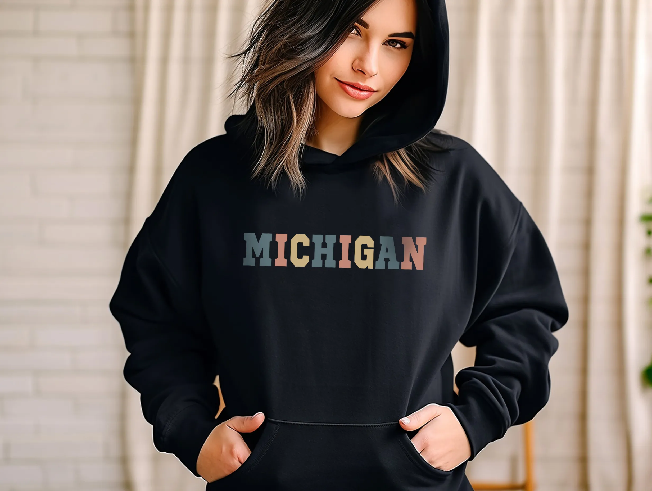 "Timeless Michigan" Relaxed Fit Classic Unisex Hoodie