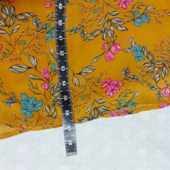 Rachel Zoe Maxi Dress Size Small Floral Flowy Front Slit Boho Elastic Waist