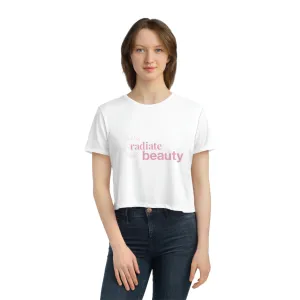 Radiate Beauty Women's Flowy Cropped Tee