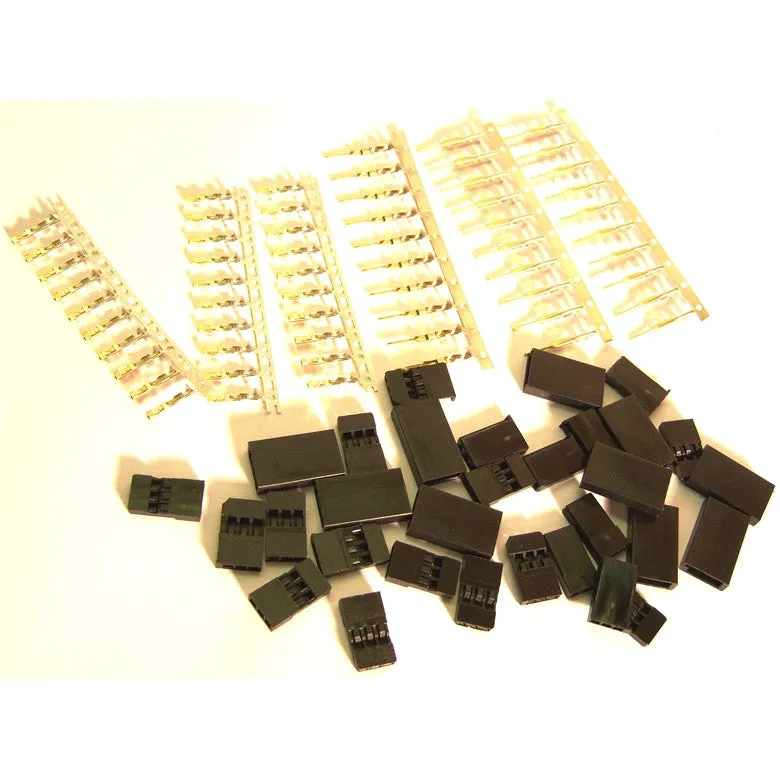 RC Futaba Set Male and Female Servo Connector Plug Gold Plated x 10