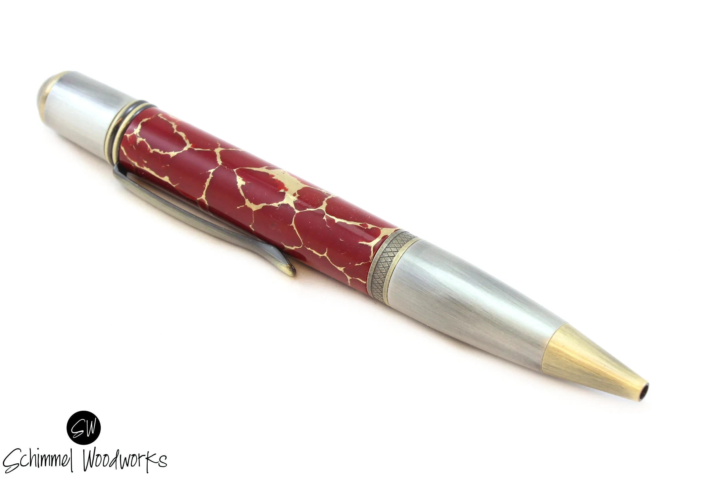 Red Marble Pen