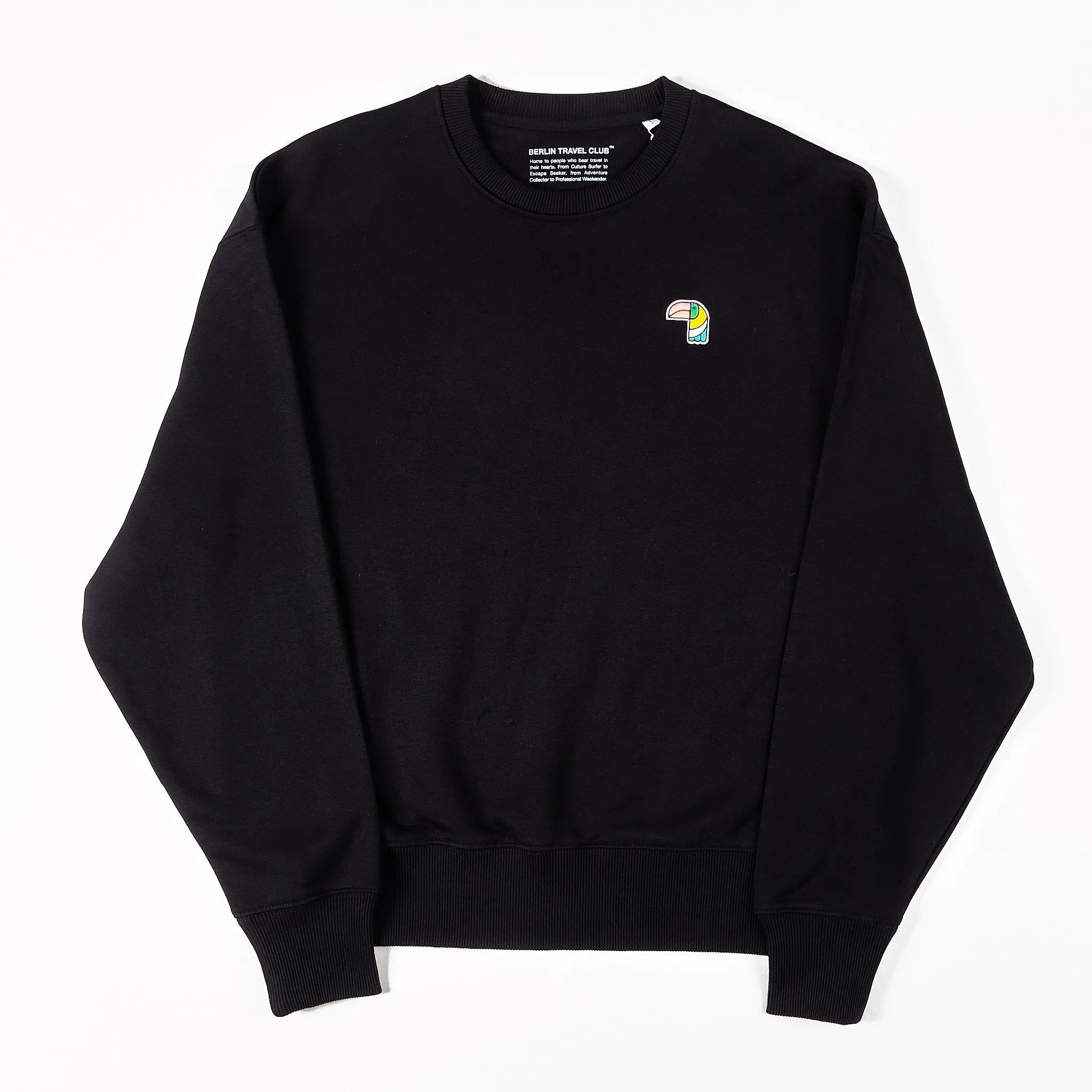Relaxed Crew Neck "Il Tucano" - Black