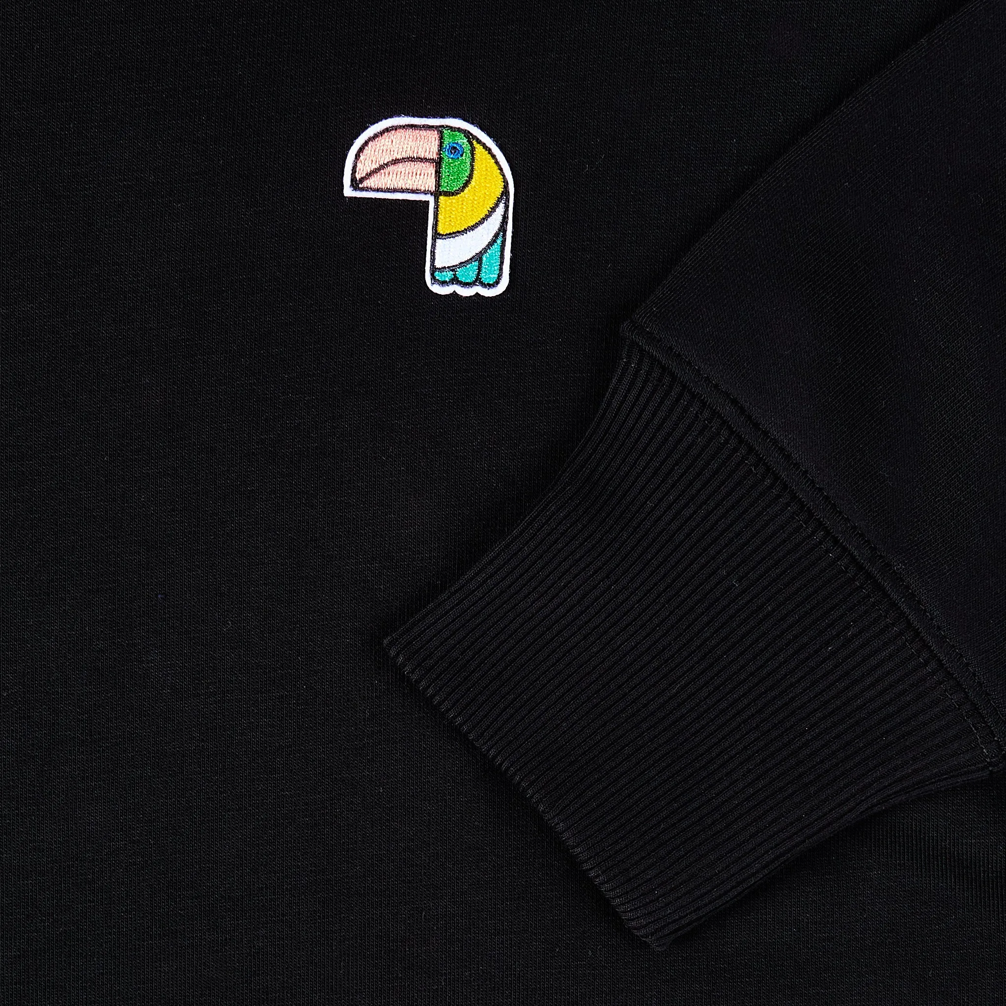 Relaxed Crew Neck "Il Tucano" - Black