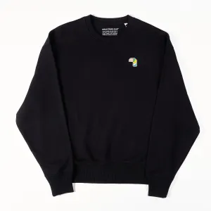 Relaxed Crew Neck "Il Tucano" - Black