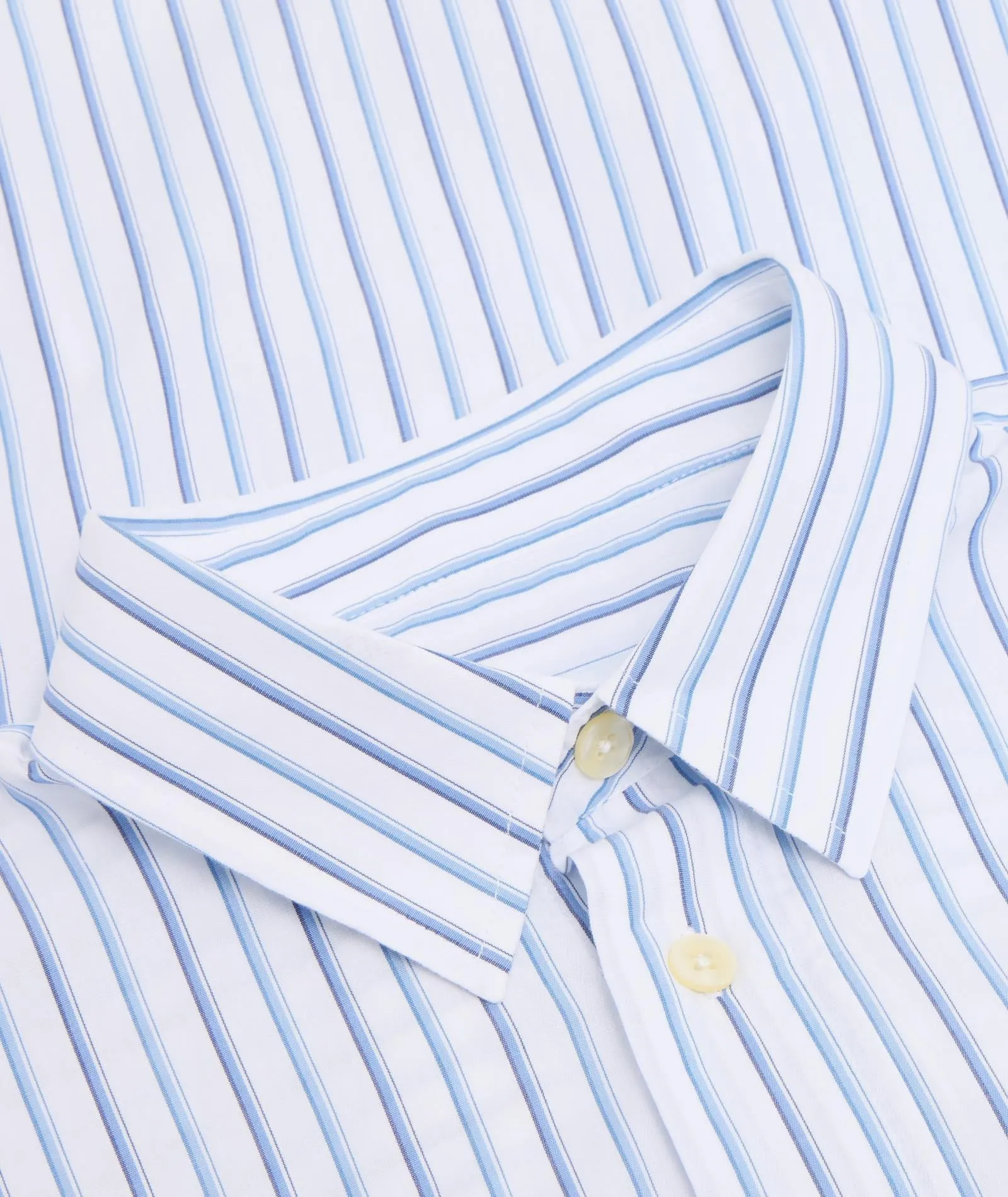 Relaxed Long Sleeved Shirt - White Striped