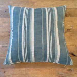 relaxed stripe mud cloth- one of a kind pillow