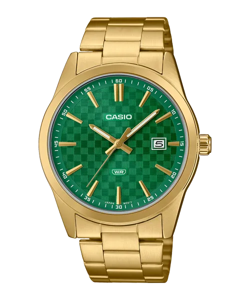 Reloj casual correa de Acero inoxidable MTP-VD03G-3A