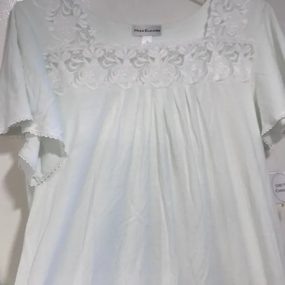 RESTOCKED!  MISS ELAINE NIGHTGOWN Knee Length NWT sz 1X, 2X