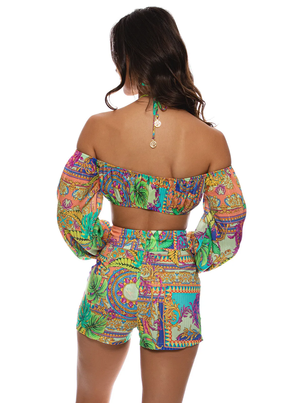 Ring Tie Crop-Shorts ::RET