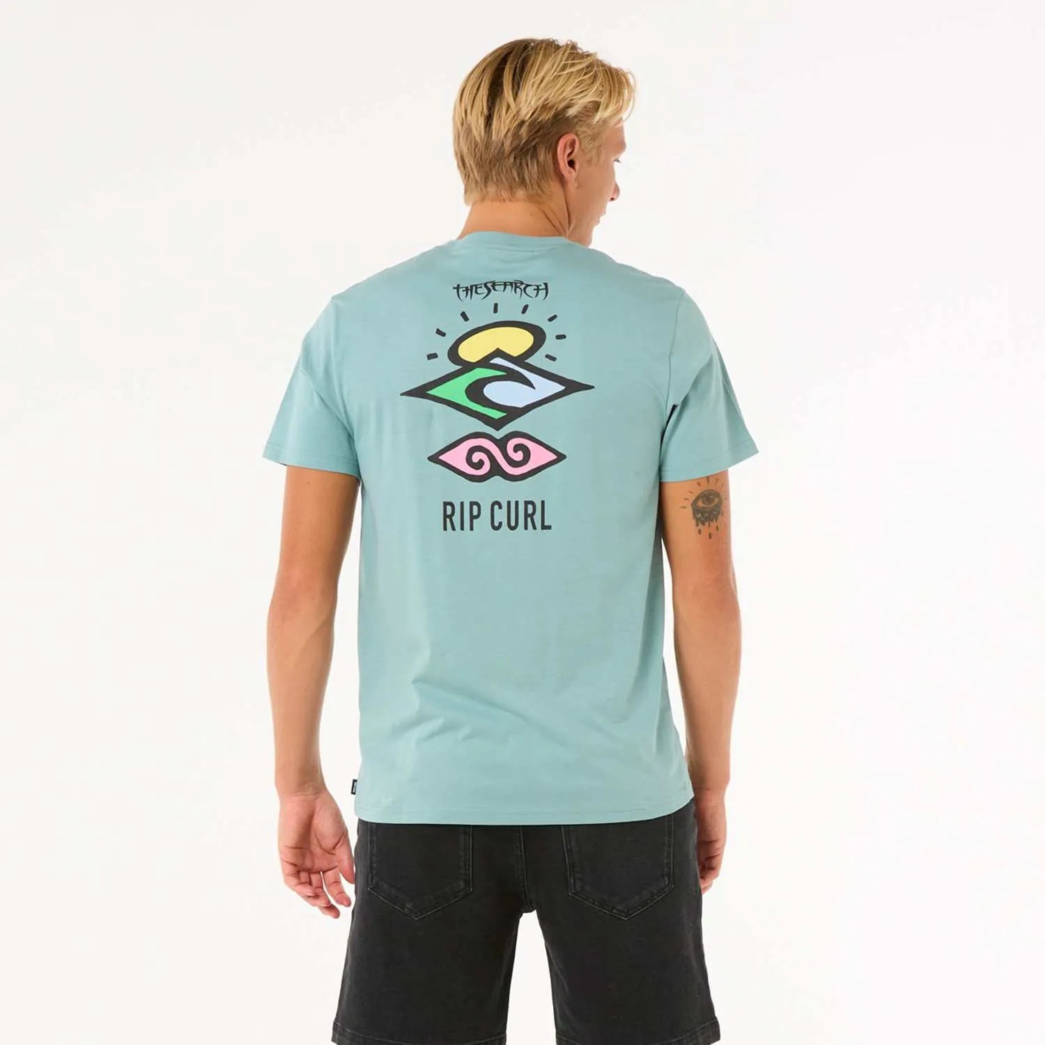 Rip Curl Search Icon Tee Blue Lagoon