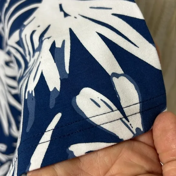 RipSkirt NWT Navy Tropical Palms Sleep Shirt Size XS (2/6)