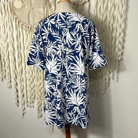 RipSkirt NWT Navy Tropical Palms Sleep Shirt Size XS (2/6)