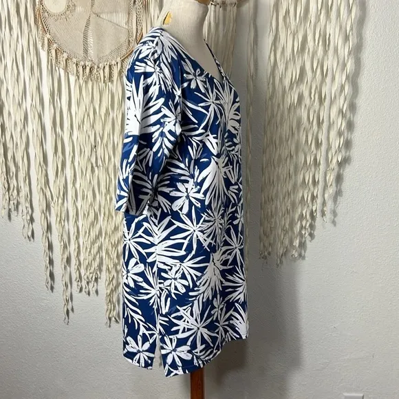 RipSkirt NWT Navy Tropical Palms Sleep Shirt Size XS (2/6)