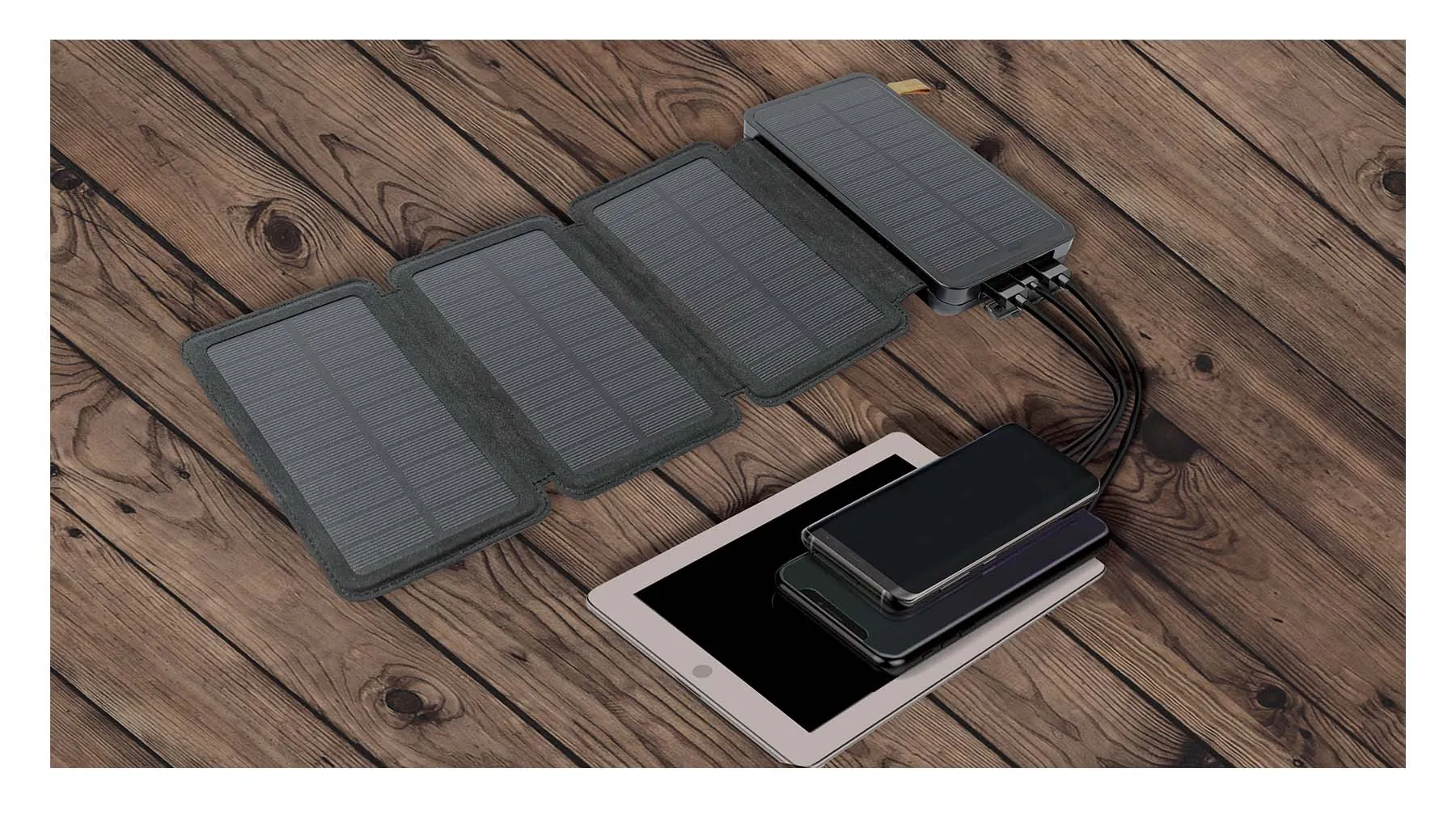Rothco Folding Solar Panel with Power Bank