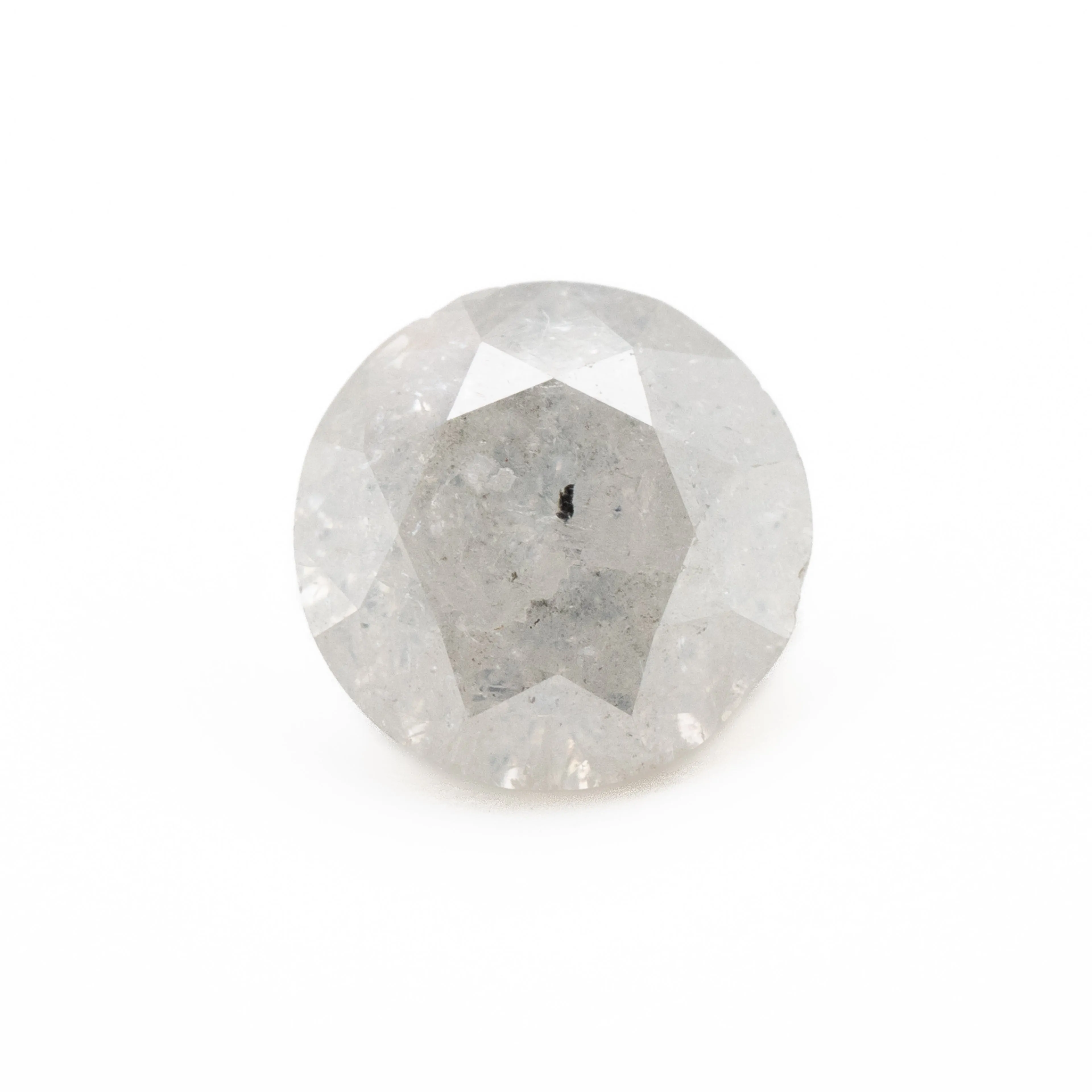 Round Brilliant Icy Salt   Pepper Diamond | 0.86ct