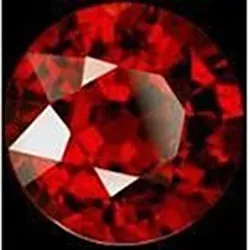 Round Cut Sparkling Loose 3 Carat Red Loose Ruby