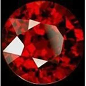 Round Cut Sparkling Loose 3 Carat Red Loose Ruby