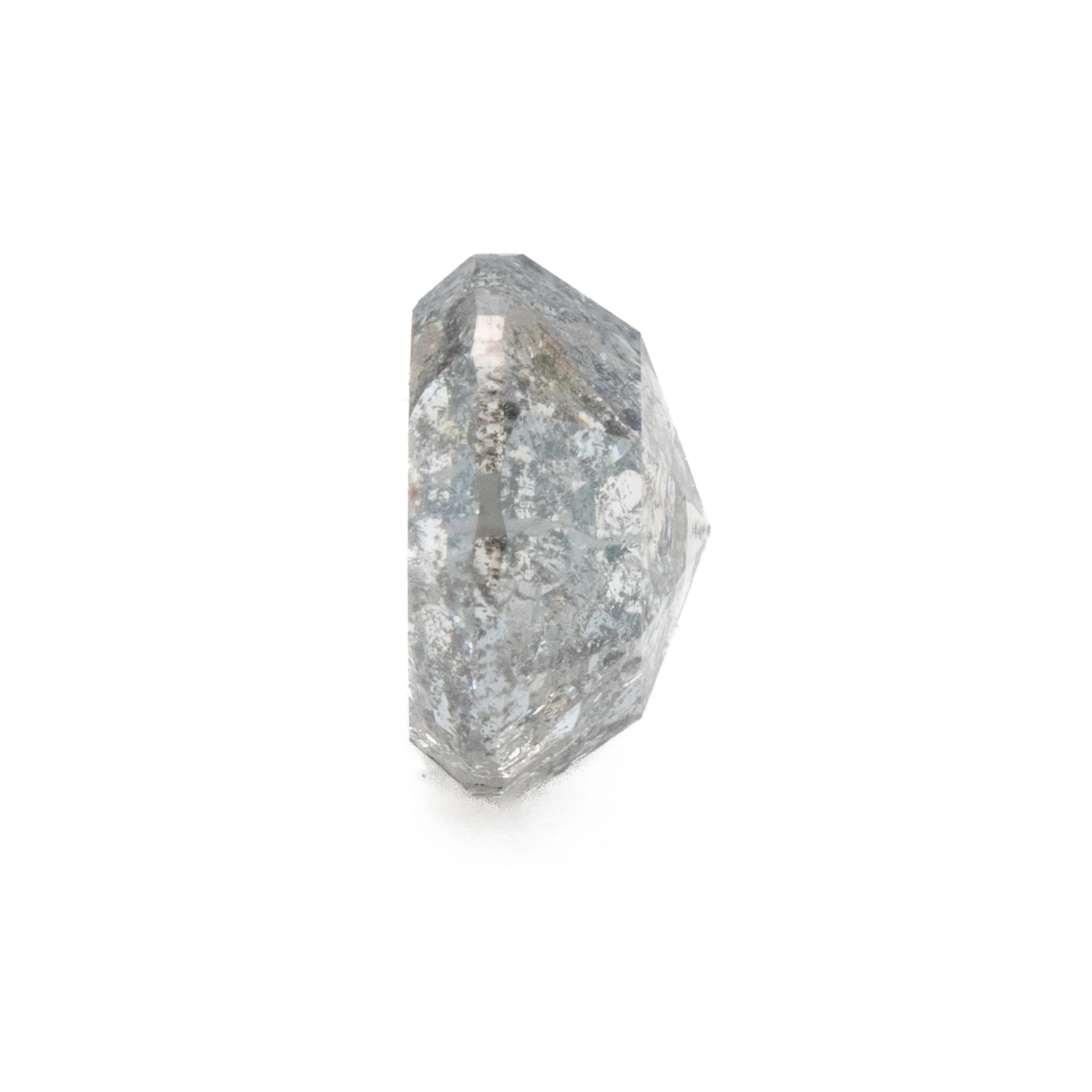 Round Rose Cut Salt   Pepper Diamond | 1ct
