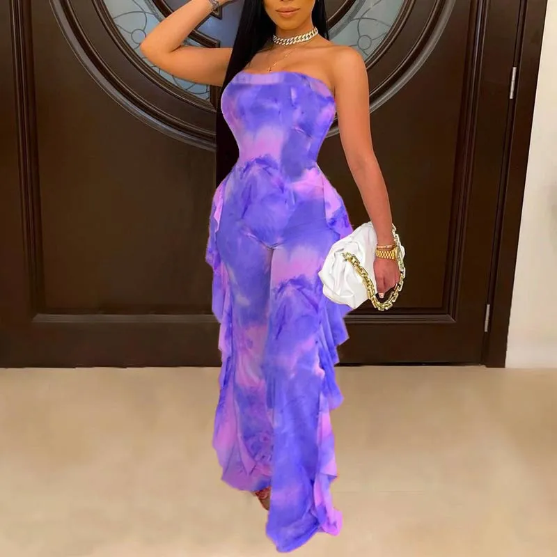 Ruffles Wide Leg Jumpsuit