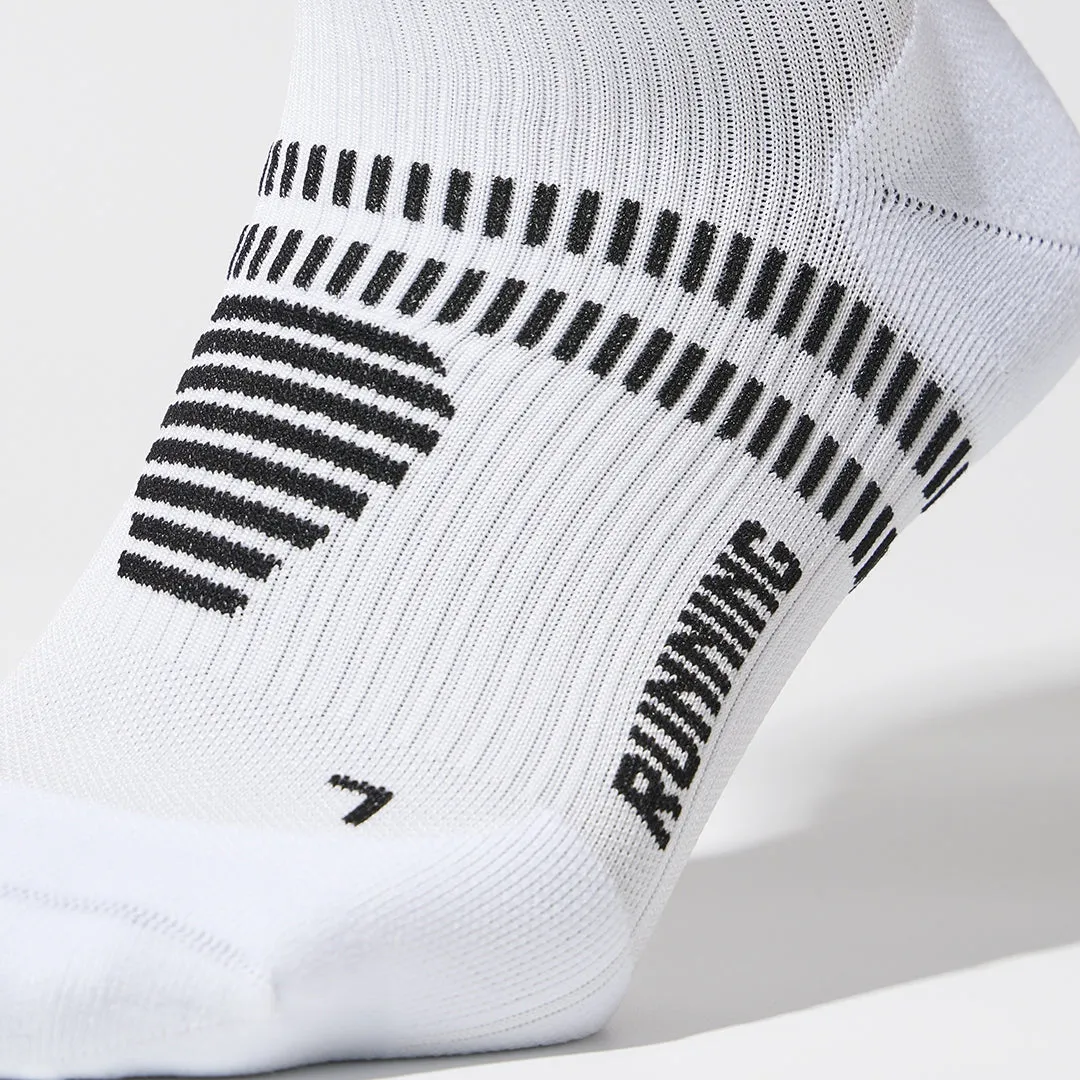 Running Ankle Socks Men | White / Black