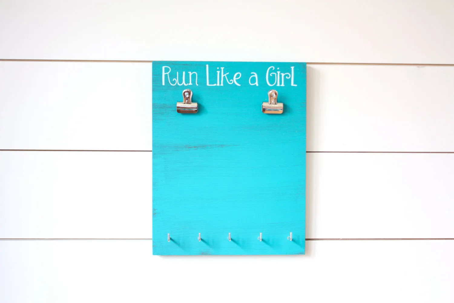 Running Race Bib & Medal Display - Run Like a Girl