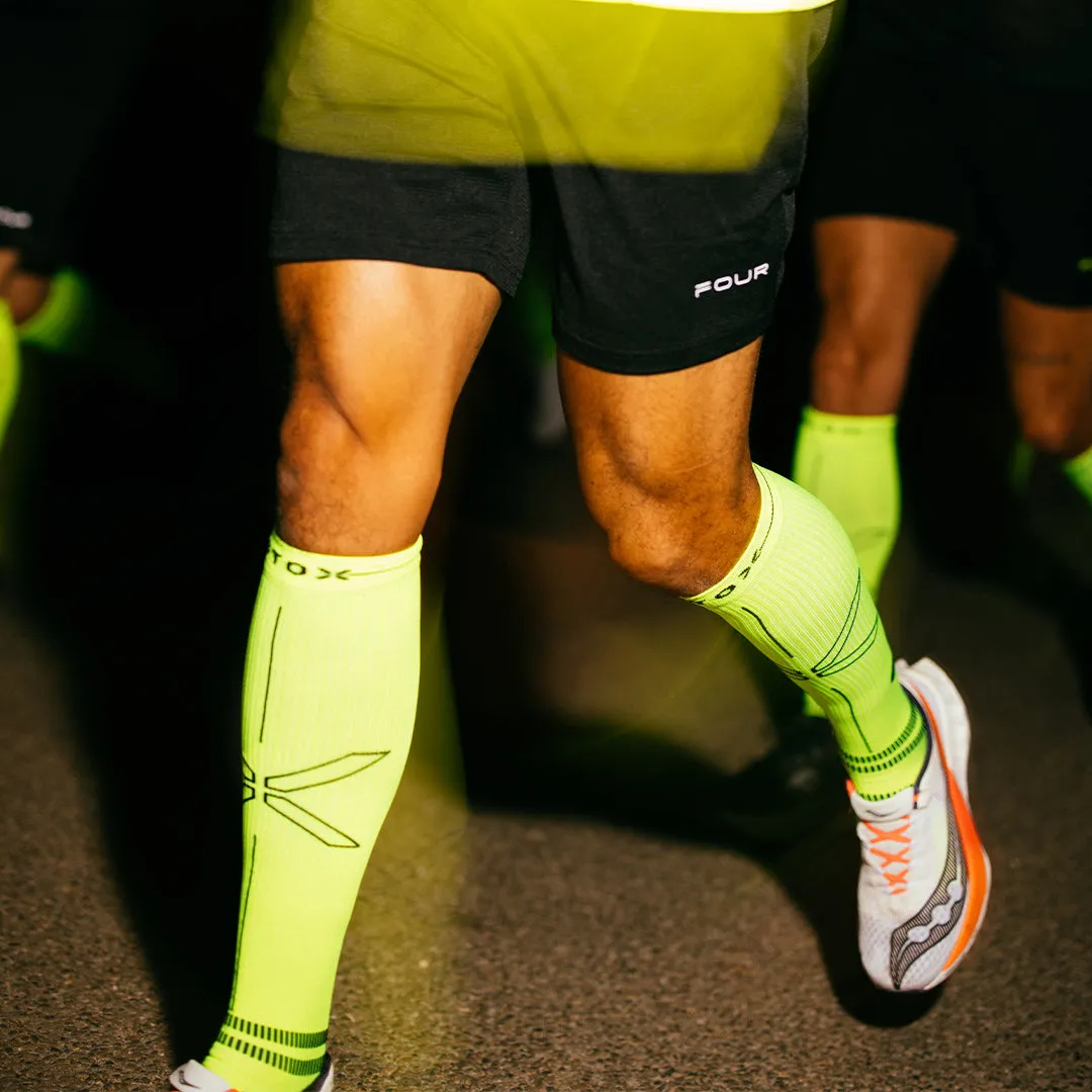 Running Socks Men | Yellow Fluo / Black