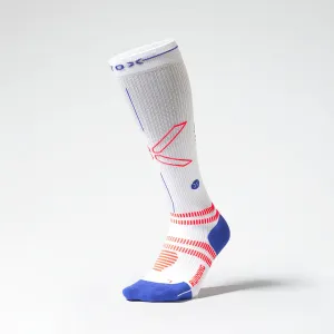 Running Socks Women | White / Orange