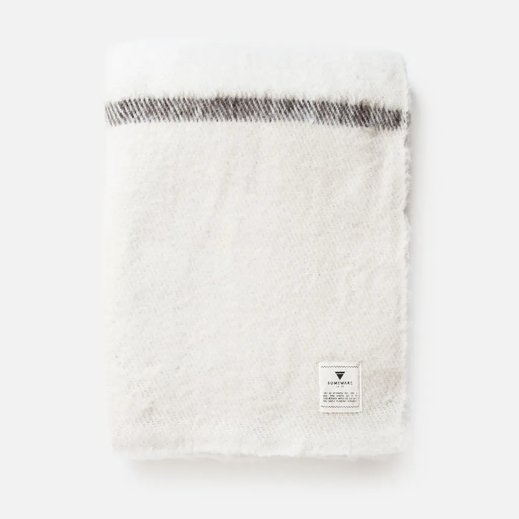 Sabana Wool Throw with Stripes