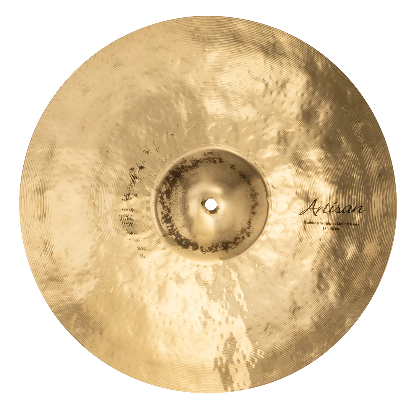 SABIAN A1855B 18" Artisan Traditional Symphonic Medium Heavy Brilliant Finish Made In Canada