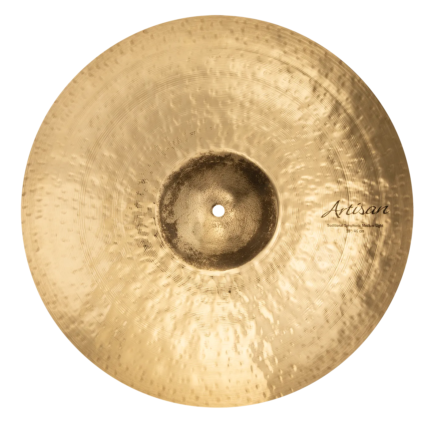 SABIAN A1856B 18" Artisan Traditional Symphonic Medium Light Brilliant Finish Made In Canada