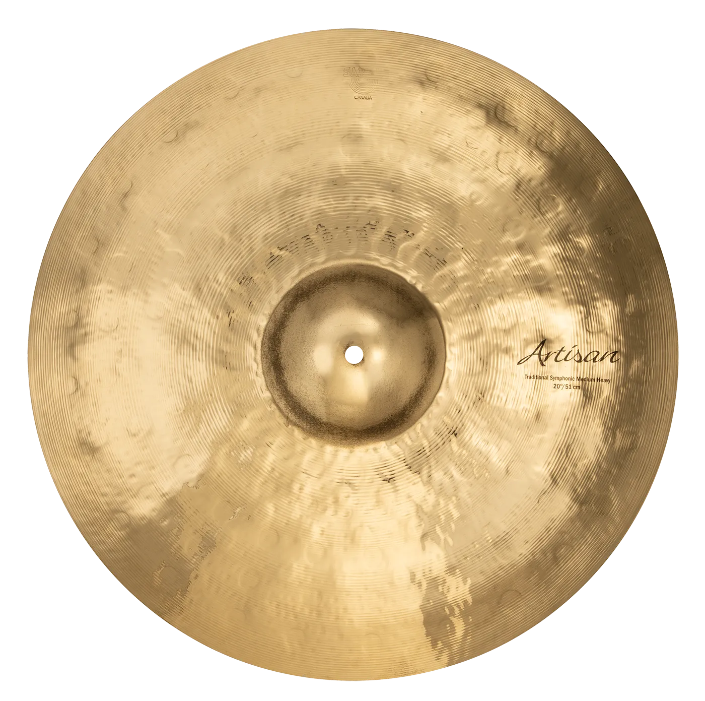 SABIAN A2055B 20" Artisan Traditional Symphonic Medium Heavy Brilliant Finish Made In Canada