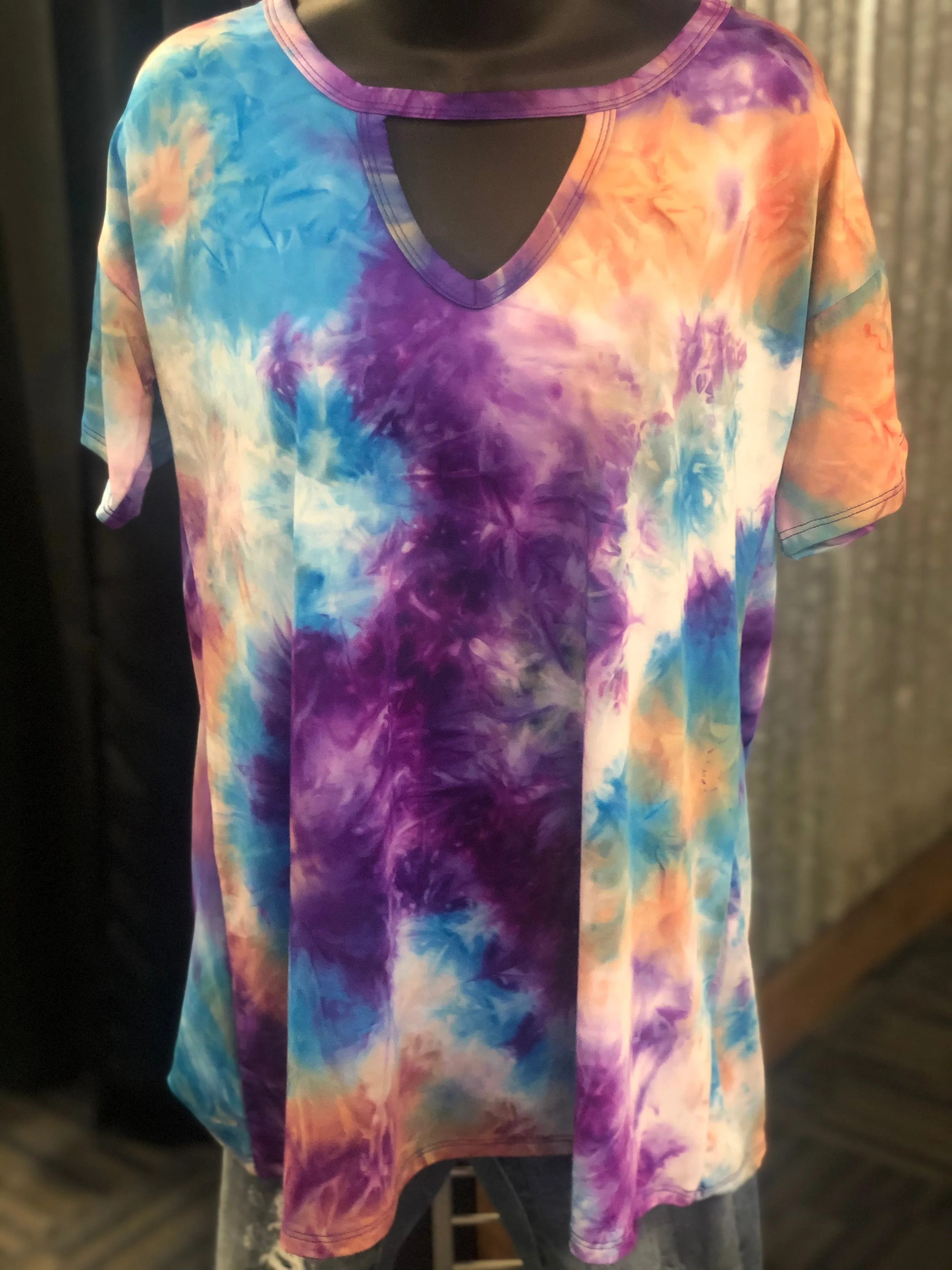 Sara Tie Dye Top-3 Colors available-Regular and Plus