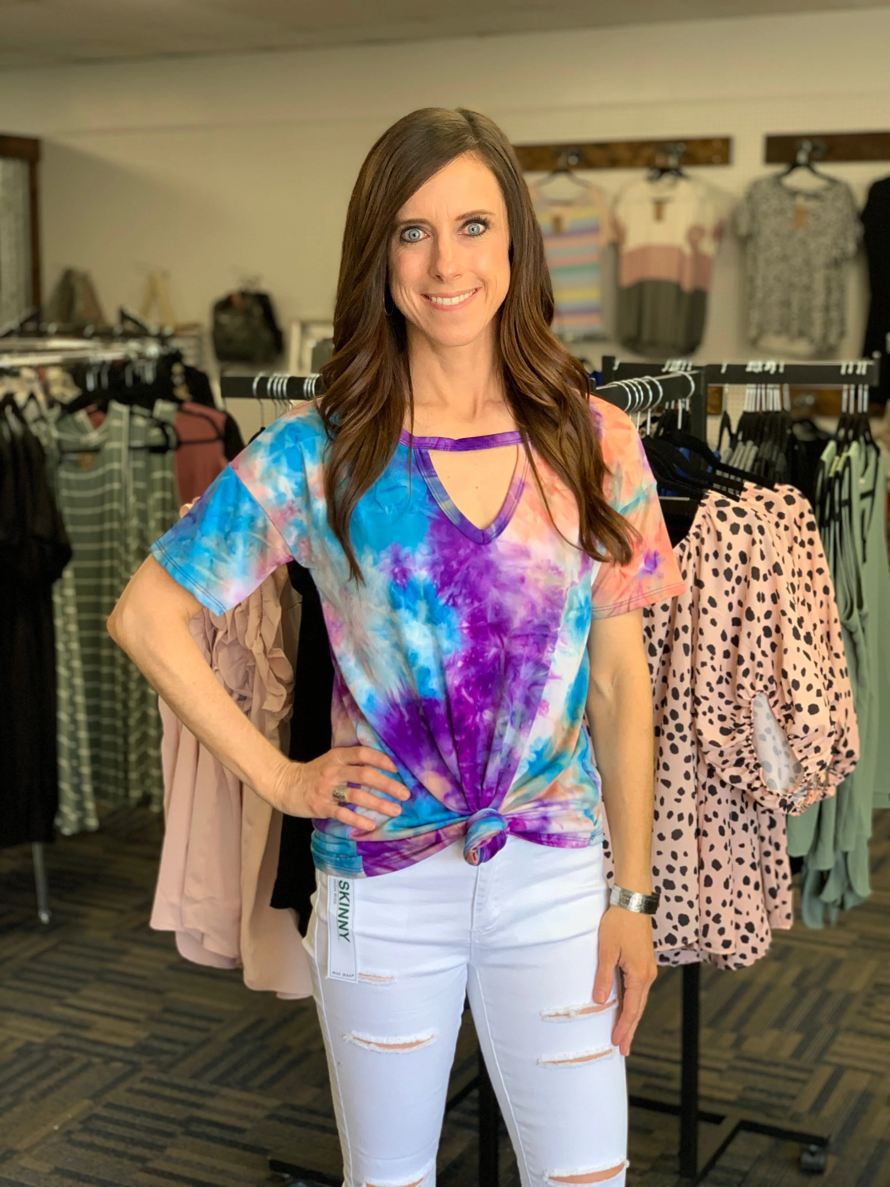 Sara Tie Dye Top-3 Colors available-Regular and Plus