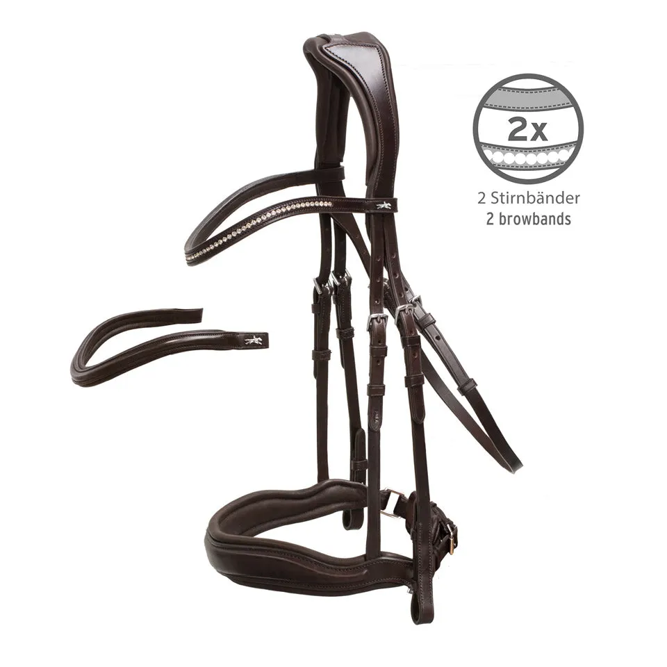 Schockemohle Slimford Anatomic Bridle Expresso Brown