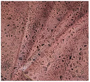 Sea Life Embossed Leather Tan Brown : Leather 3 - 3.5 oz. | 1.4 - 1.6 mm - Leather for Projects - Seahorses, star, shell