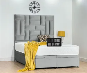 Serene Multi Panel Ottoman Storage Gas Lift Bed