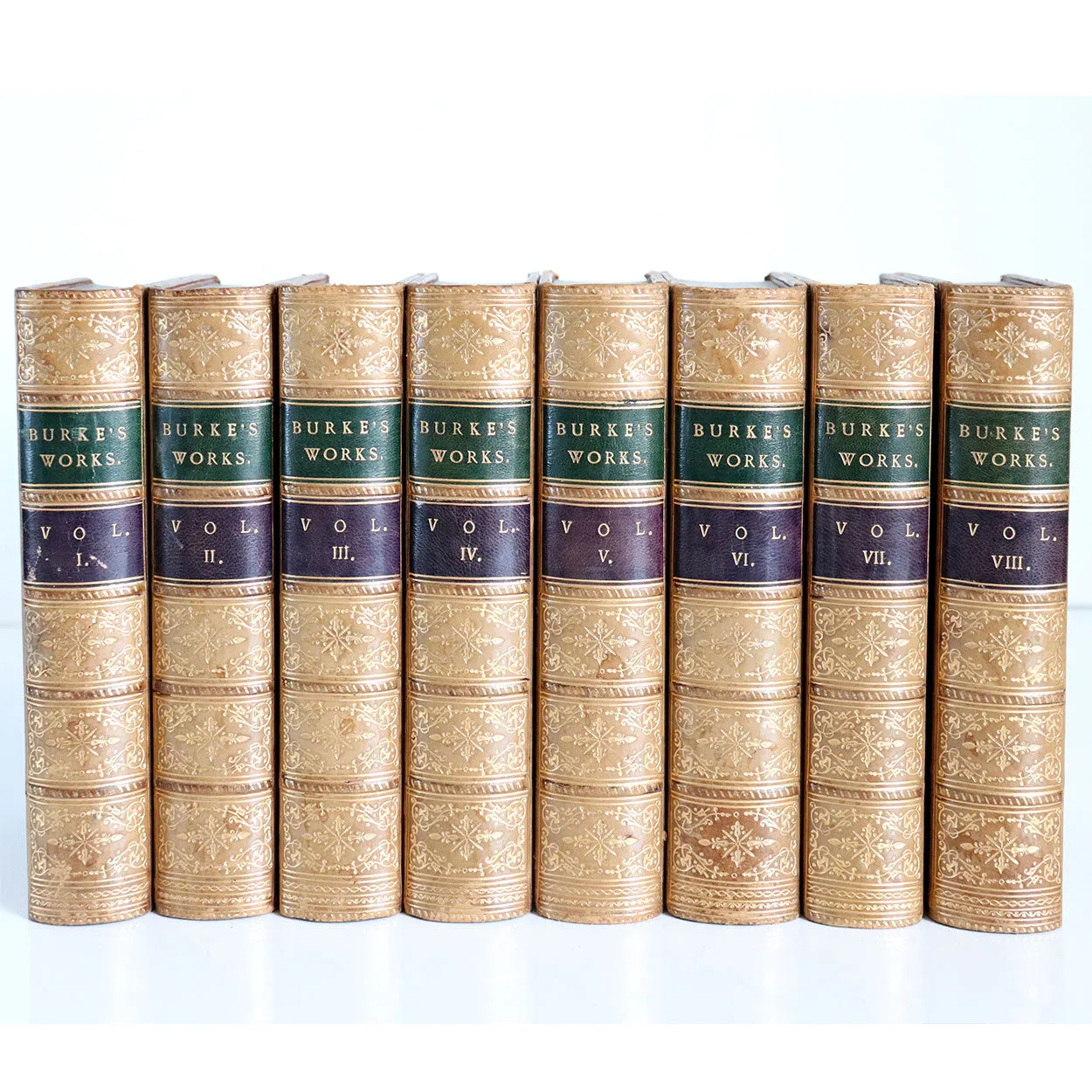 Set of 8 Books: The Works of the Right Honorable Edmund Burke by Sir James Prior