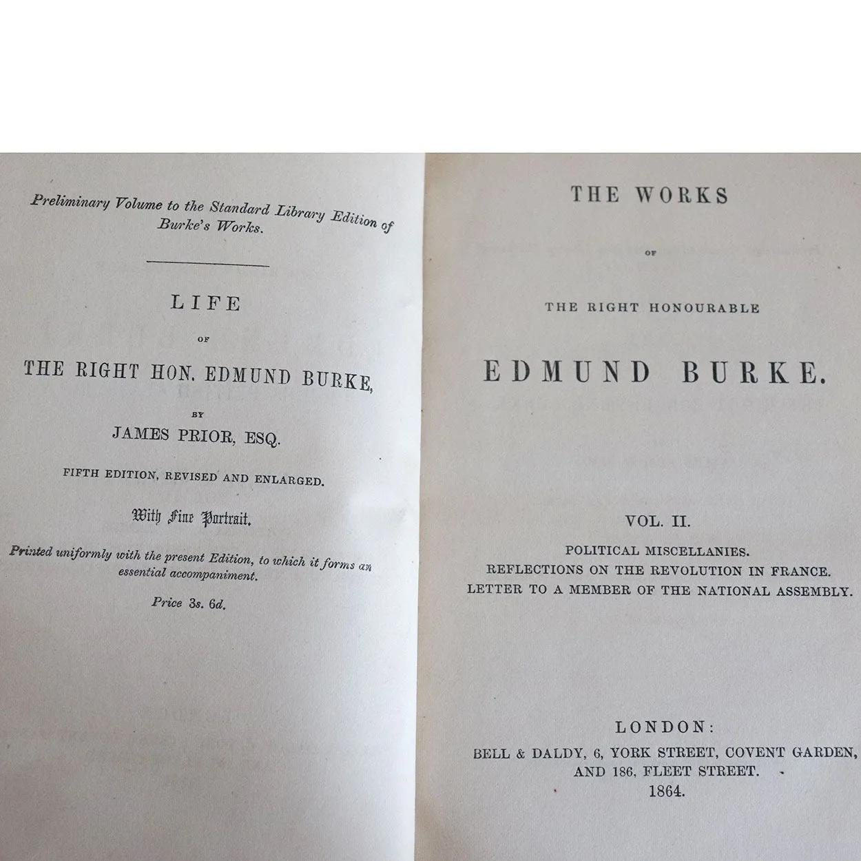 Set of 8 Books: The Works of the Right Honorable Edmund Burke by Sir James Prior
