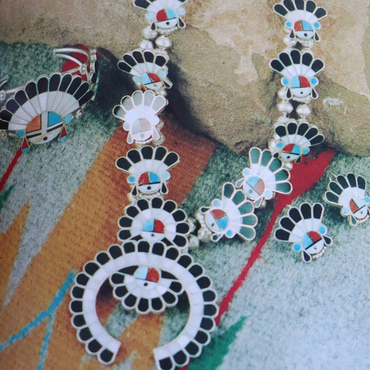 Set Vintage Books: Zuni, The Art and the People, Volume I-III by Ed & Barbara Bell
