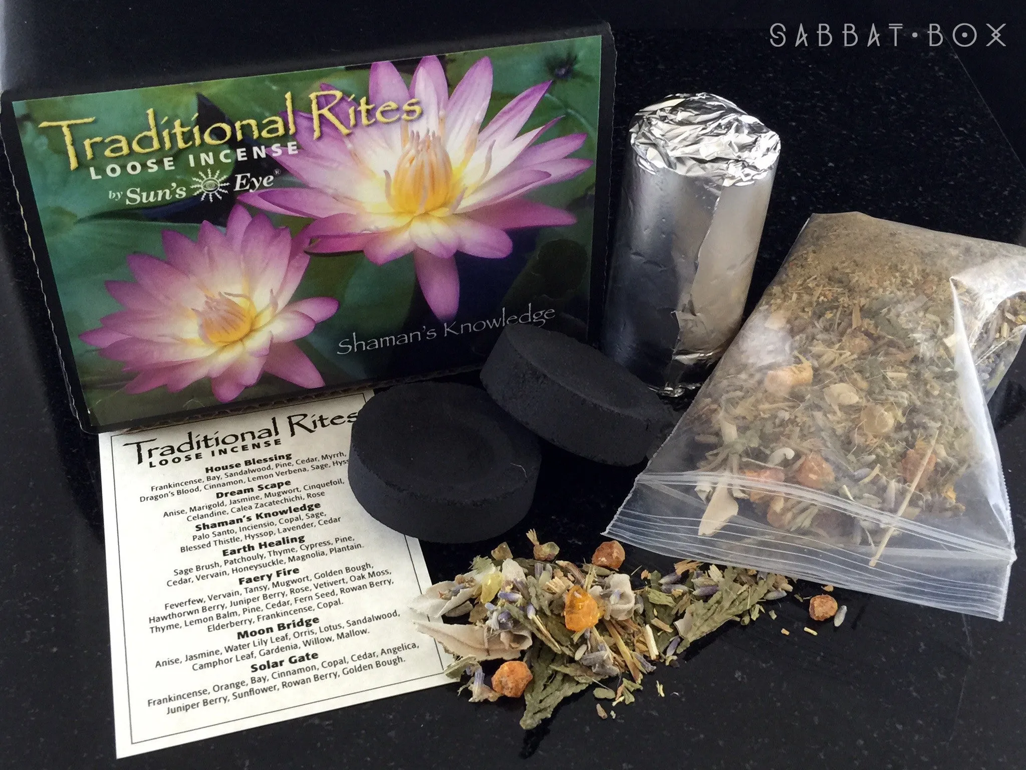 Shaman's Knowledge Traditional Rites Loose Incense Kit