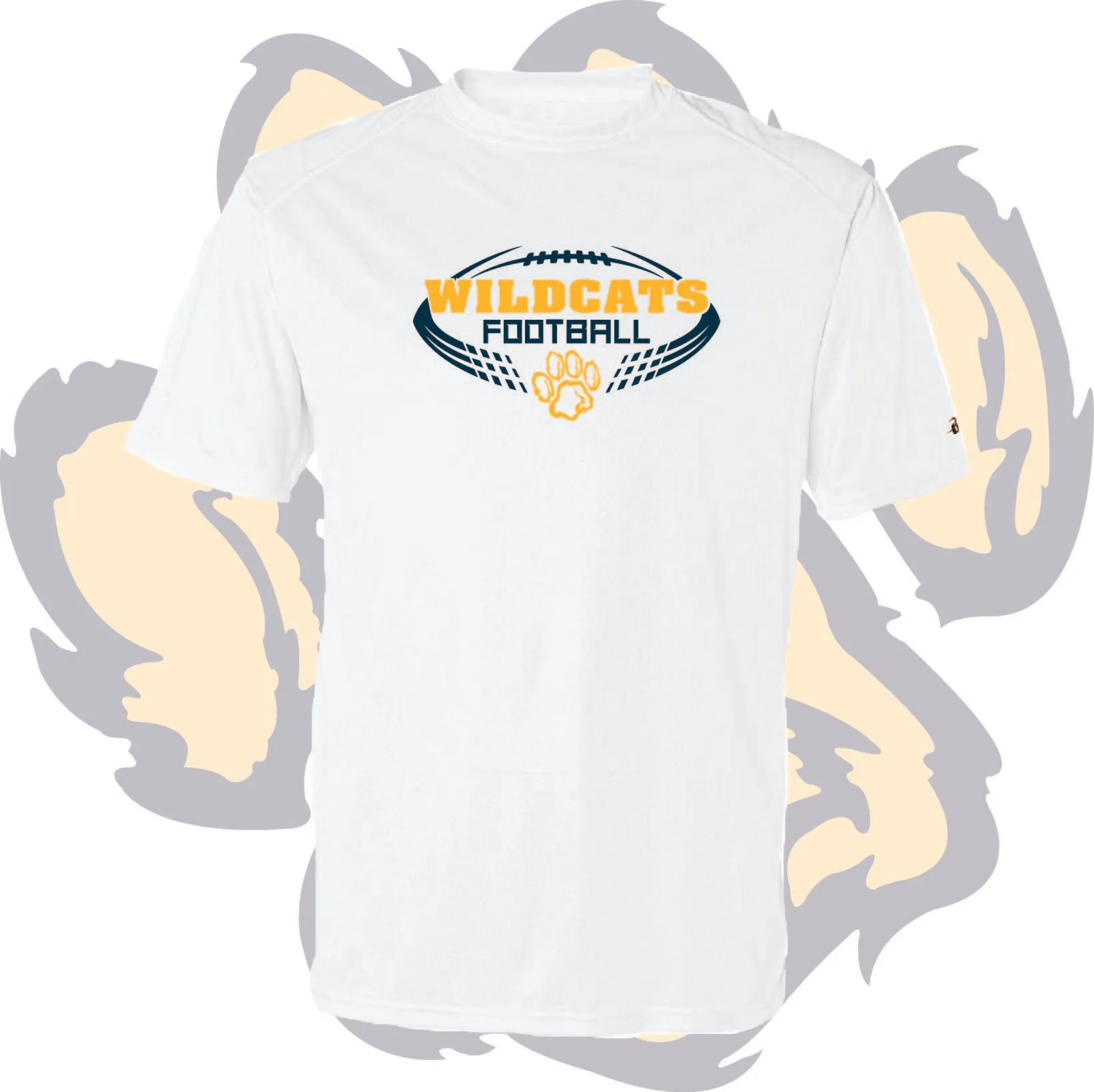 SHENANGO WILDCATS FOOTBALL 'DISTORTED BALL' Dri-Fit T-Shirt