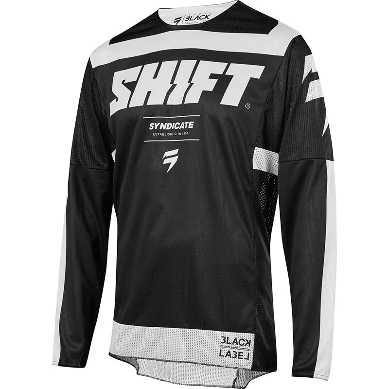 SHIFT 3LACK STRIKE JERSEY BLACK/WHITE