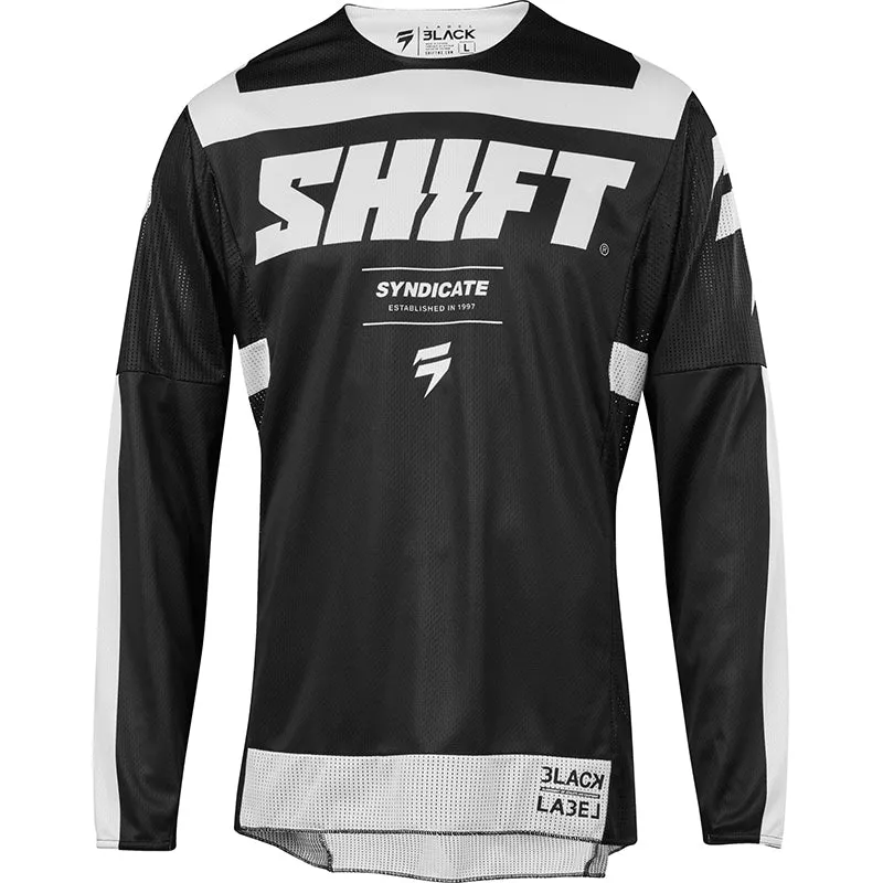 SHIFT 3LACK STRIKE JERSEY BLACK/WHITE