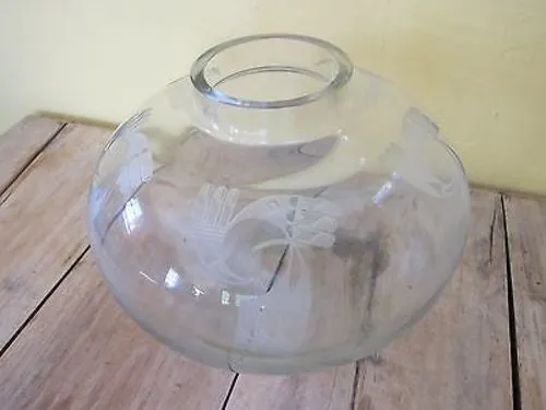 Signed Perry Coyle Crystal Glass Vase "Rainbird Spirit"